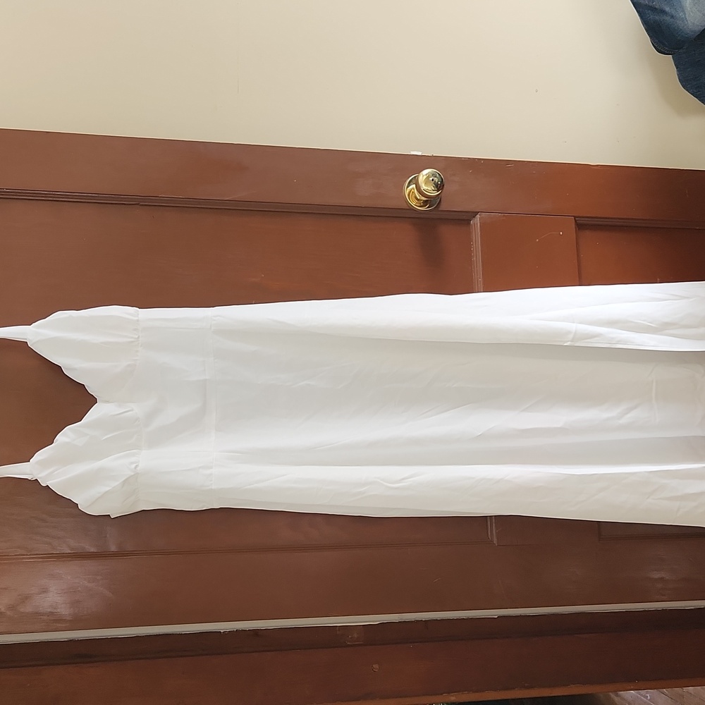 Classic White Maxi Slip Dress